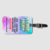 Infirmière Héros étiquette bagage (Devant Horizontal)