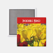 Infirmière incroyable ! aimants cadeaux Fleur de T (Recto/Verso)