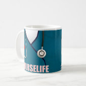 Infirmière, Infirmière, Médicale, Hôpital Café Mug (Devant gauche)