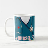 Infirmière, Infirmière, Médicale, Hôpital Café Mug (Gauche)