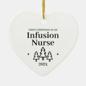 Infirmière Infusion Premier ornement de Noël (Devant)