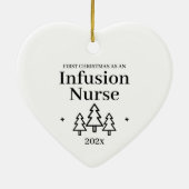 Infirmière Infusion Premier ornement de Noël (Dos)