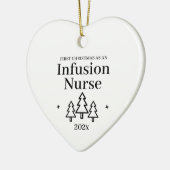 Infirmière Infusion Premier ornement de Noël (Gauche)