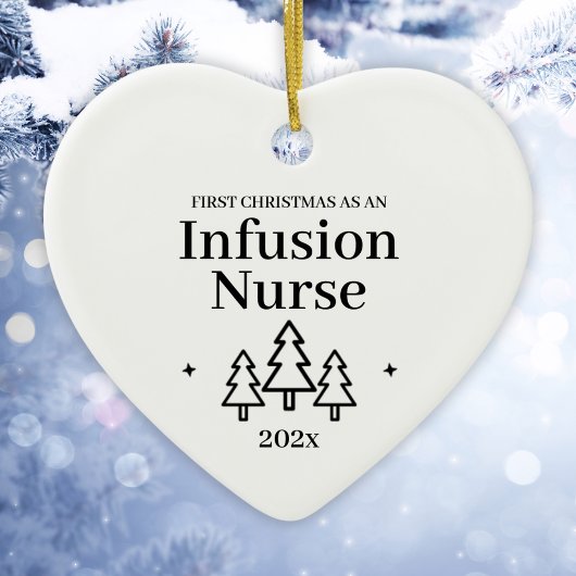 Infirmière Infusion Premier ornement de Noël