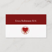 Infirmière inscrite Carte de visite du symbole car (Devant)