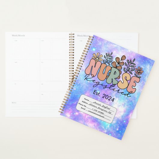 Infirmière inscrite Est. Agenda (Devant avec enveloppe)