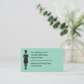 Infirmière inscrite Facile À Lire Cartes de visite (Debout devant)