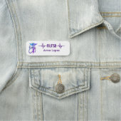 Infirmière inscrite Infirmière RN Badge Purple Min (En situation)