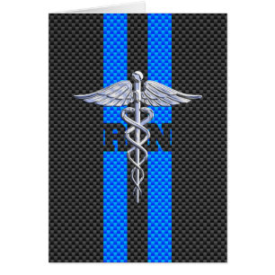 Infirmière inscrite RN Caduceus Carbon Decor