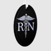 Infirmière inscrite RN Caduceus Snakes Style sur n (devant)