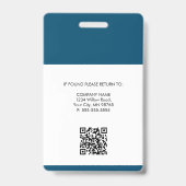 Infirmière inscrite RN Médicale ID Badge (Back)