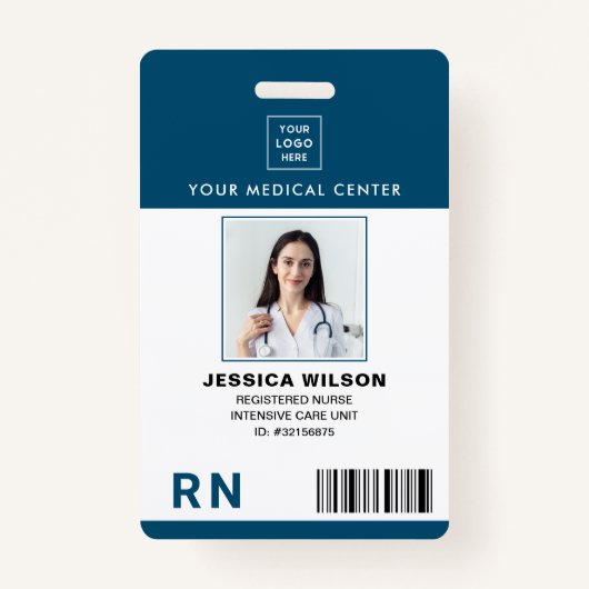 Infirmière inscrite RN Médicale ID Badge (Devant)