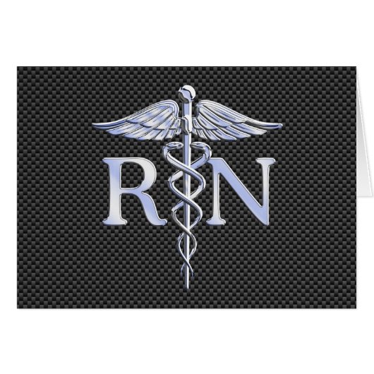 Infirmière inscrite RN Silver Caduceus Snakes (Devant horizontal)