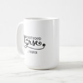 Infirmière inscrite Stethoscope Café Mug (Devant gauche)