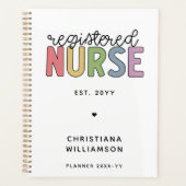 Infirmière inscrite sur mesure Colorful Graduation (Devant)