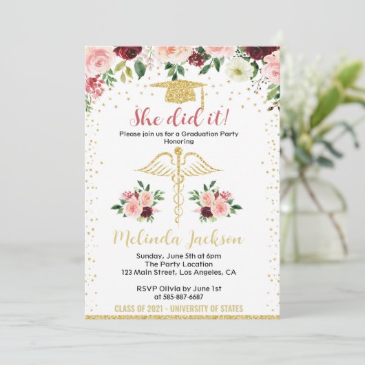 Infirmière - Invitation (Debout devant)