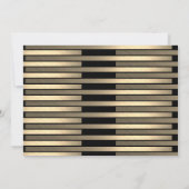 Infirmière Invitation diplômée FNP RN - Black Gold (Dos)