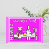 Infirmière - Invitations de la fête de graduation (Debout devant)