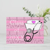 Infirmière - Invitations de la fête de graduation  (Debout devant)