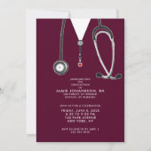 Infirmière - Invitations de la fête de graduation (Devant)