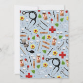 Infirmière - Invitations de la fête de graduation (Dos)