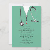 Infirmière - Invitations de la fête de graduation (Devant)