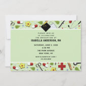 Infirmière - Invitations de la fête de graduation (Devant)
