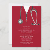 Infirmière - Invitations de la fête de graduation (Devant)