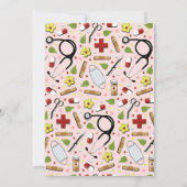 Infirmière - Invitations de la fête de graduation (Dos)