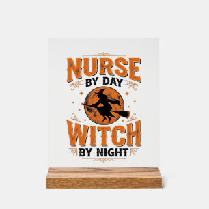 Infirmière le jour, sorcière la nuit, design Hallo