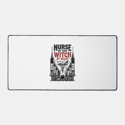 Infirmière le jour sorcière la nuit Design Hallowe (Recto)