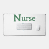Infirmière médecin ajouter nom texte vert bleu sip (Clavier et souris)
