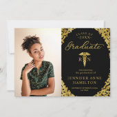 Infirmière Médicale Caduceus Faire-part de diplôme (Devant)