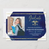 Infirmière Médicale Caduceus Faire-part de diplôme (Devant)