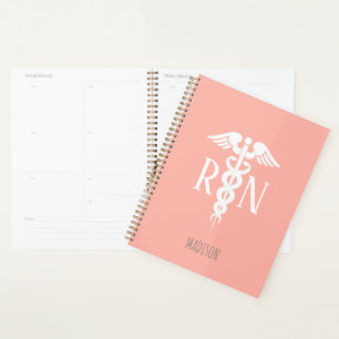 Infirmière Médicale Coral Rose Personnalisée