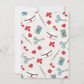 Infirmière Médicale de graduation Invitation avec (Dos)