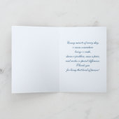 Infirmière Merci. Carte de voeux souriante (Intérieur)