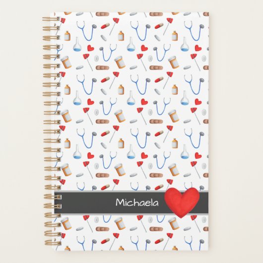 Infirmière Motif de l'équipement médical Red Heart (Devant)