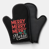 Infirmière Noël Joyeux Infirmière Cadeaux de vacan (Recto/Verso)