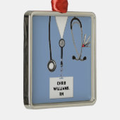 Infirmière Noël ornement en métal collectif (Droite)