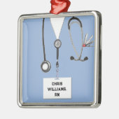 Infirmière Noël ornement en métal collectif (Gauche)