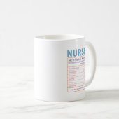 Infirmière nutritionnelle Mug (Devant droit)