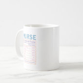 Infirmière nutritionnelle Mug (Devant gauche)