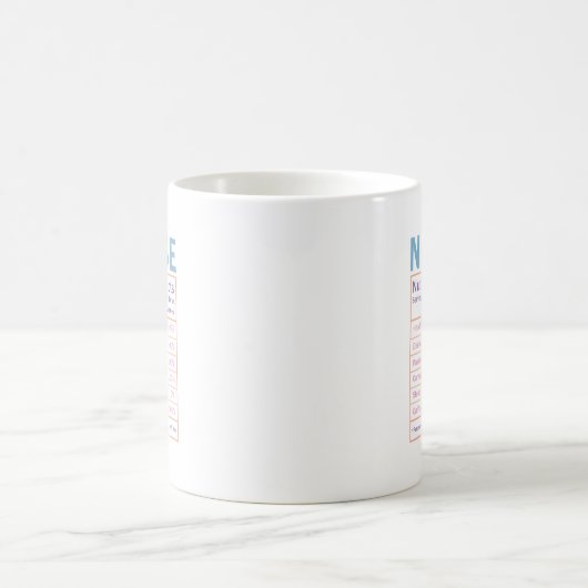 Infirmière nutritionnelle Mug (Centre)