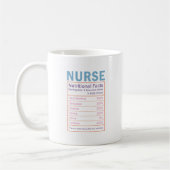 Infirmière nutritionnelle Mug (Gauche)