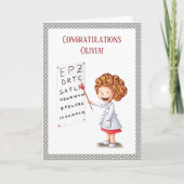 Infirmière optométriste carte de diplôme de médeci (Devant)