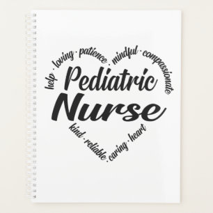 Infirmière pédiatrique Coeur Mot Cloud