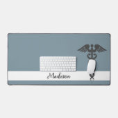 Infirmière personnalisée Médicale Dusty Blue Nom (Clavier et souris)