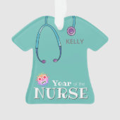 Infirmière personnalisée Ornements de Noël (devant)