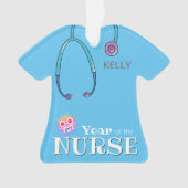 Infirmière personnalisée Ornements de Noël (devant)